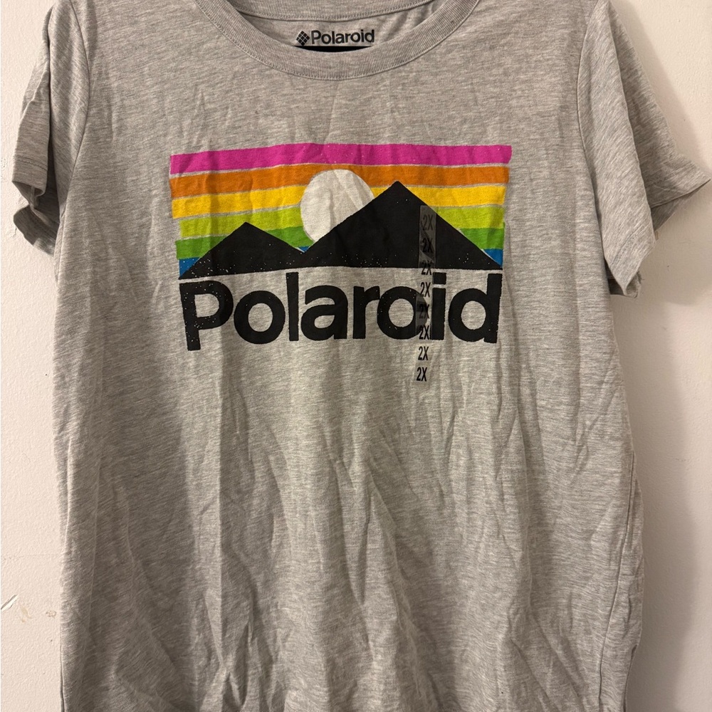 Polaroid Heather Gray T-Shirt